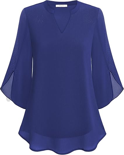 Blusa in Chiffon a Linea A