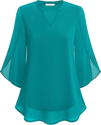 Blusa in Chiffon a Linea A