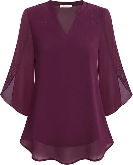 Blusa in Chiffon a Linea A