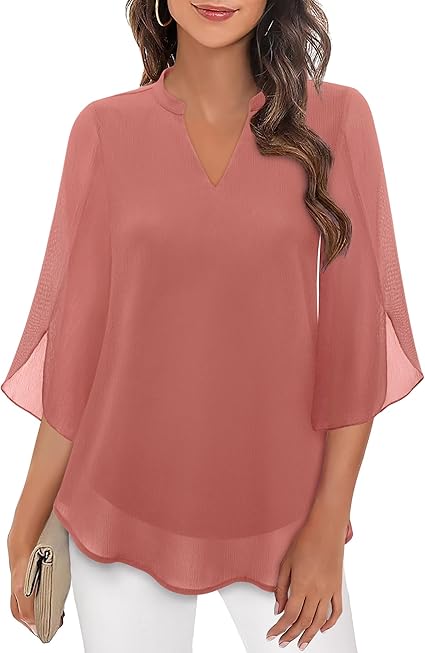 Blusa in Chiffon a Linea A