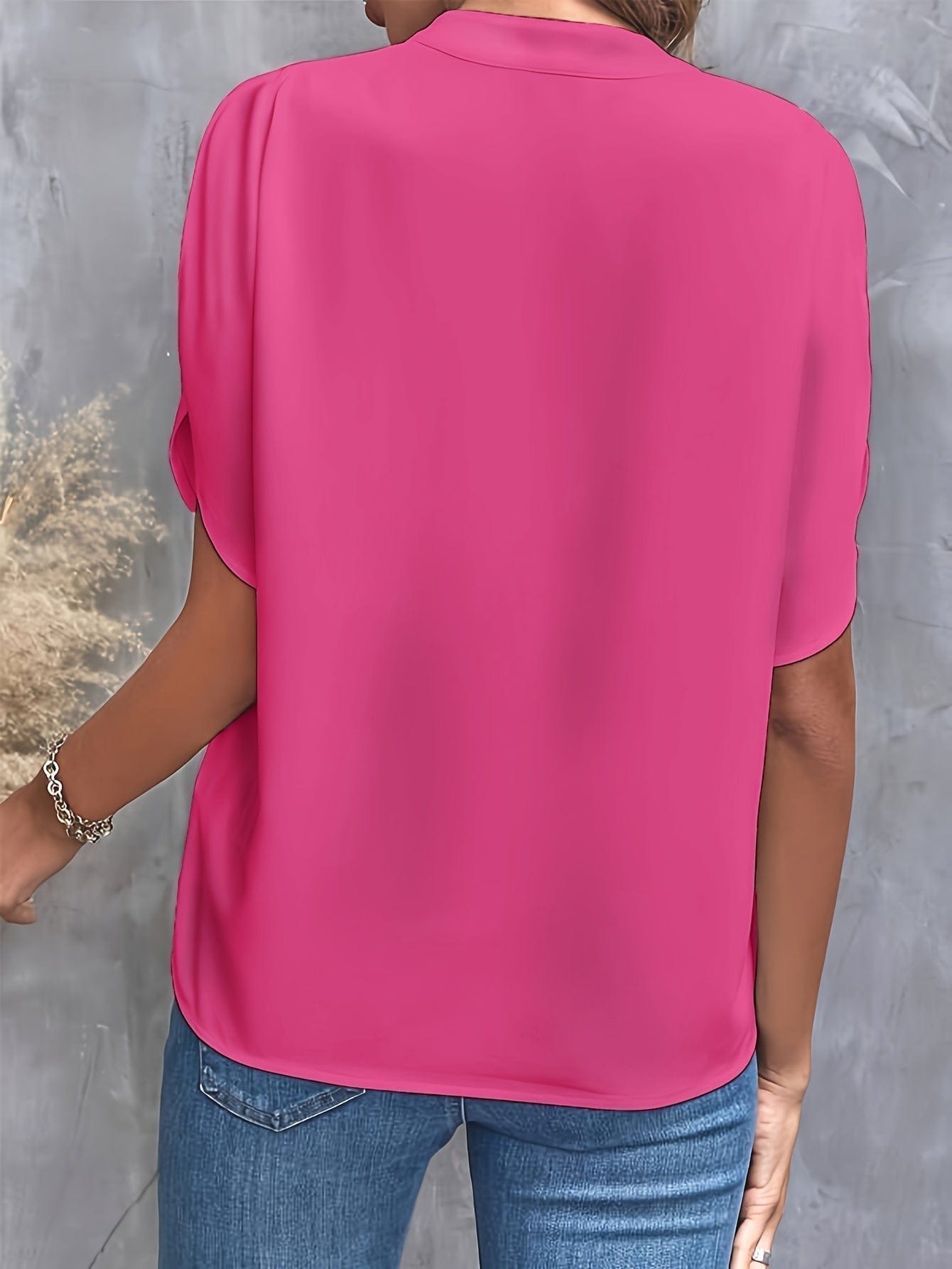 Elegante blouse met plooien