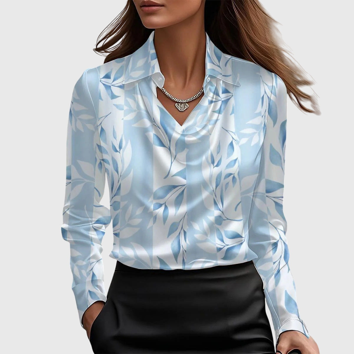 Blusa con lucentezza di lusso