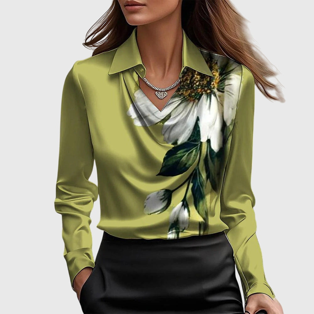 Blusa con lucentezza di lusso