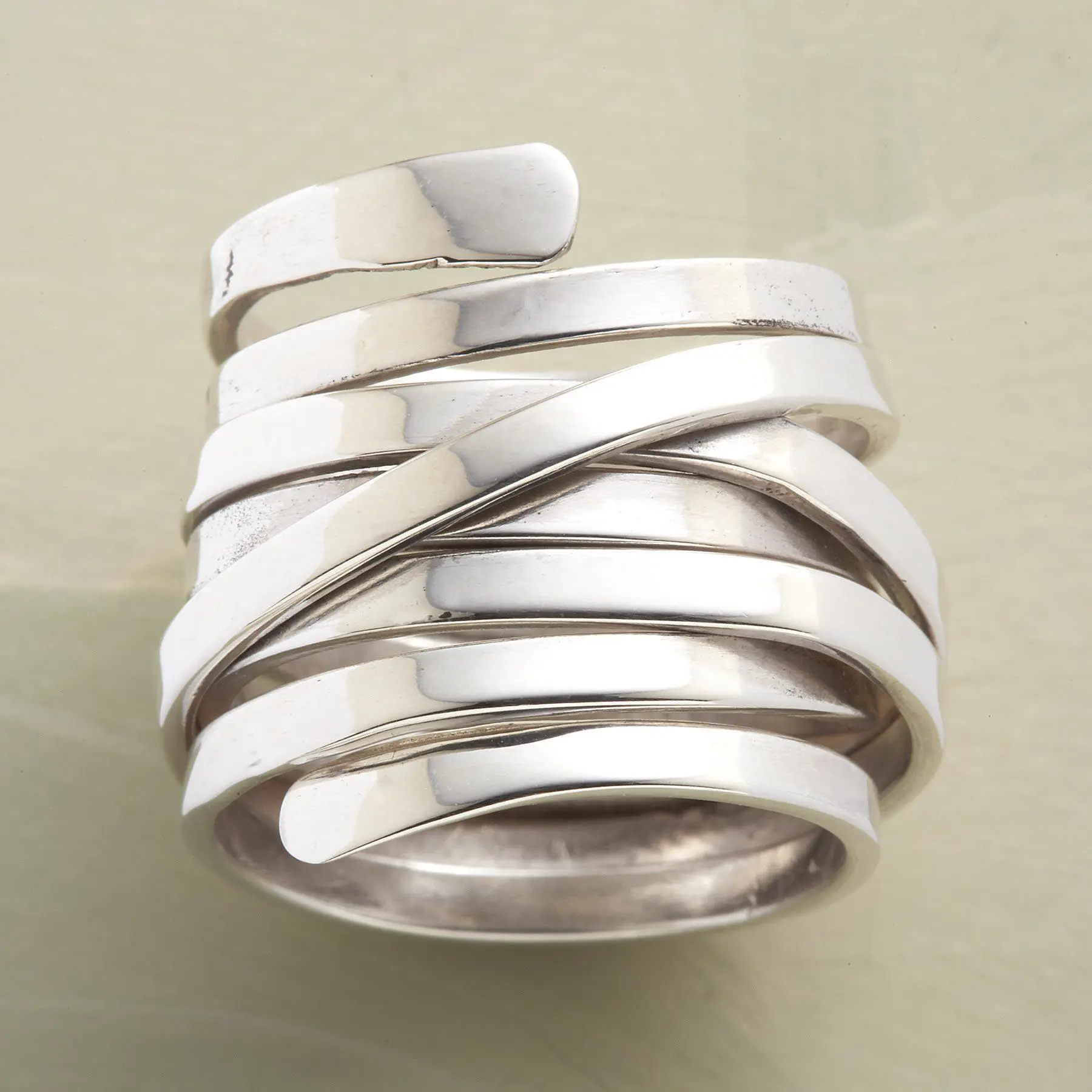 Bliss - Vintage dikke zilveren ring