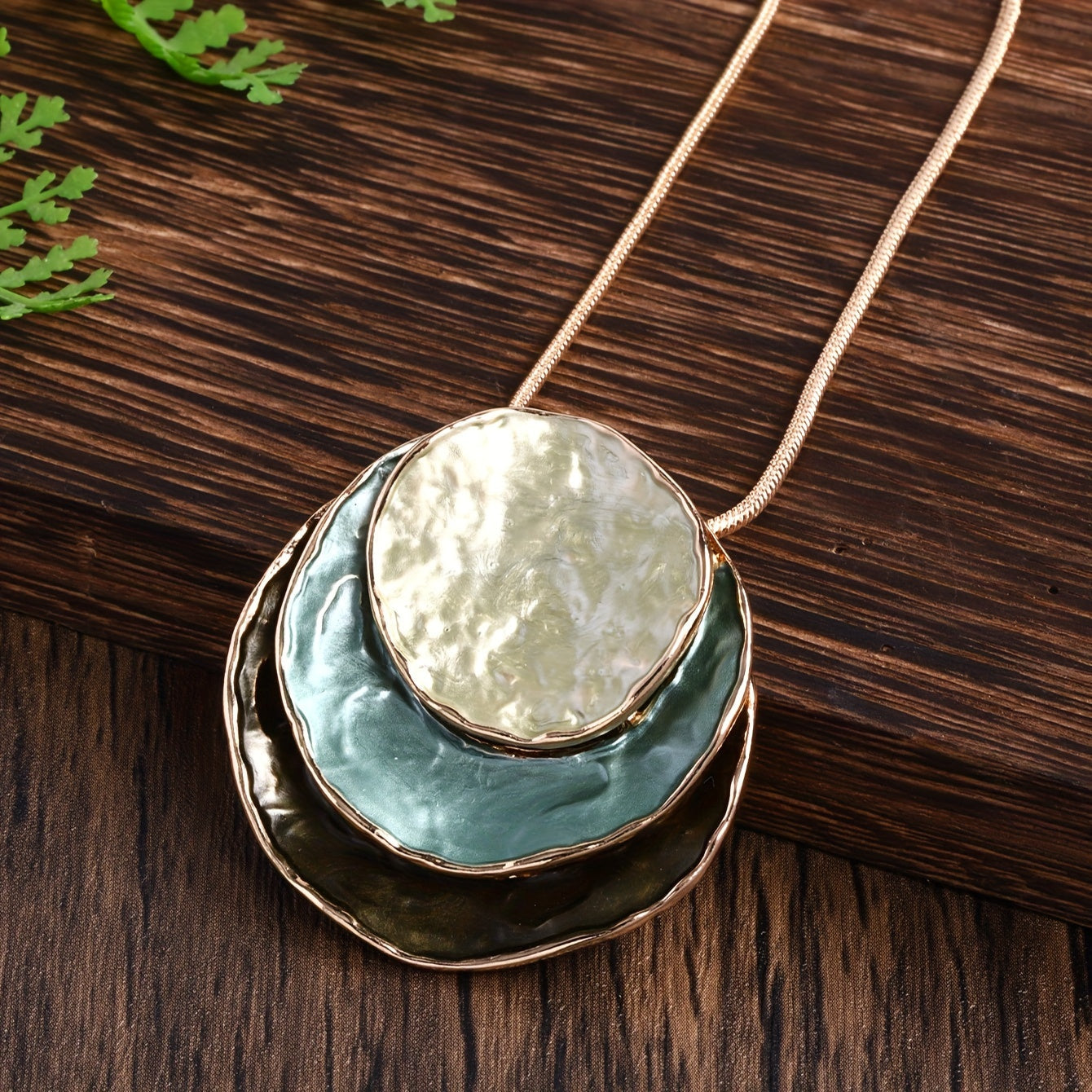 Boho sieradenset – oorbellen & ketting in retro multicolor stijl