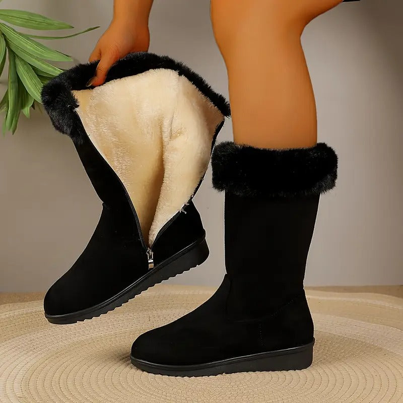 Comfortabele warme dameslaarzen