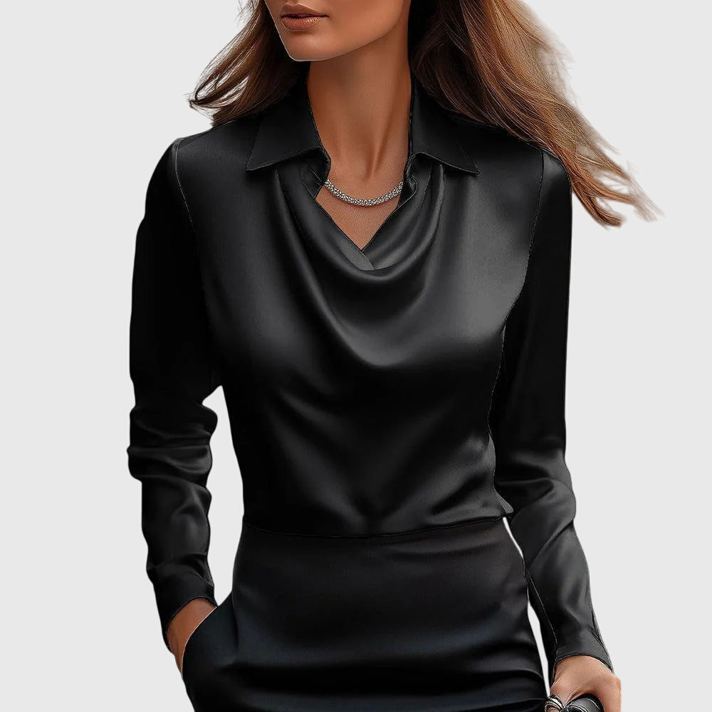 Blusa con lucentezza di lusso