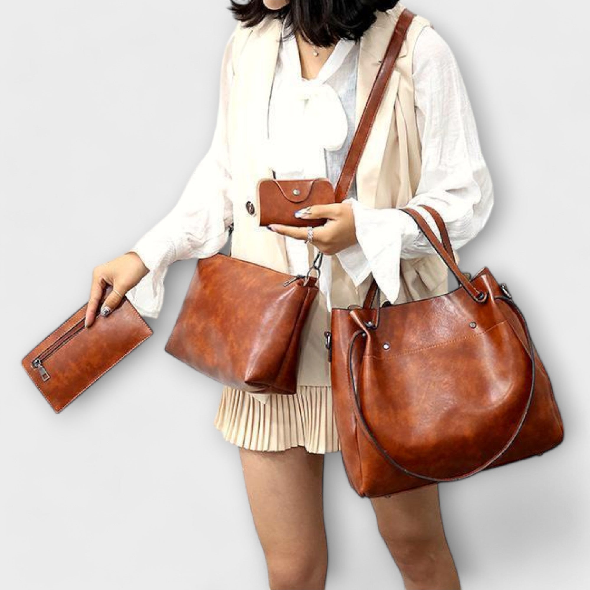 Azura – Vintage tas set van 4 stuks