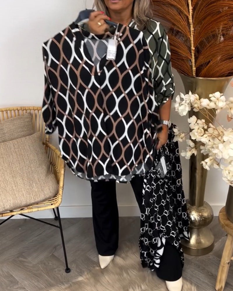 Blouse met grafisch patroon