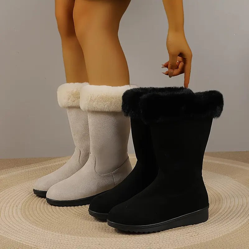 Comfortabele warme dameslaarzen