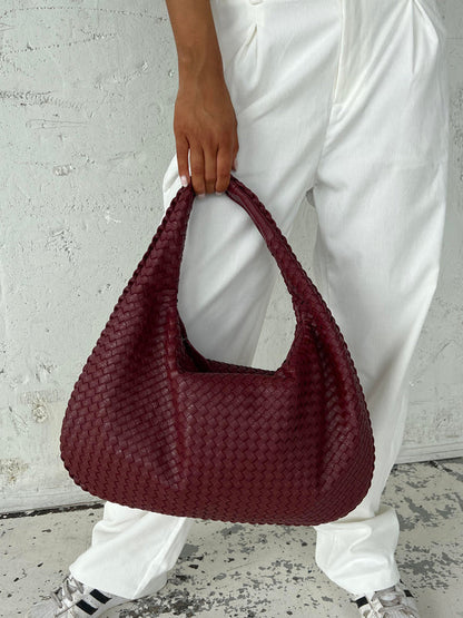 Crimson Weave - Tote Bag