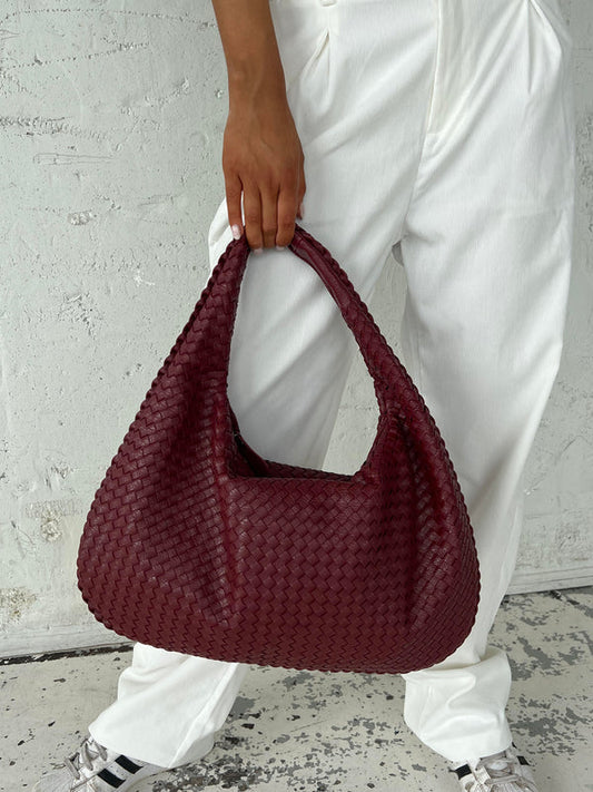 Crimson Weave - Tote Bag