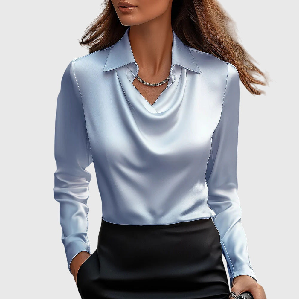 Blusa con lucentezza di lusso