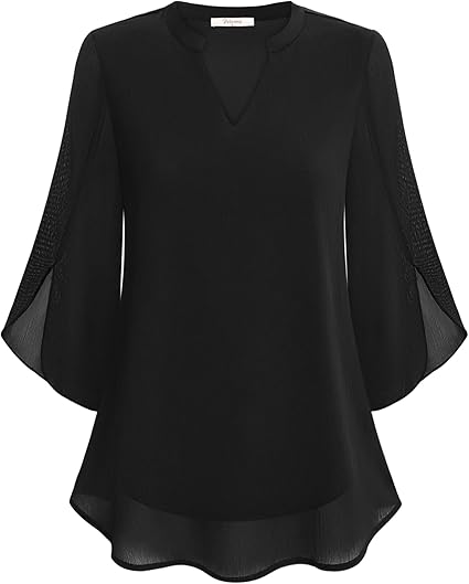 Blusa in Chiffon a Linea A
