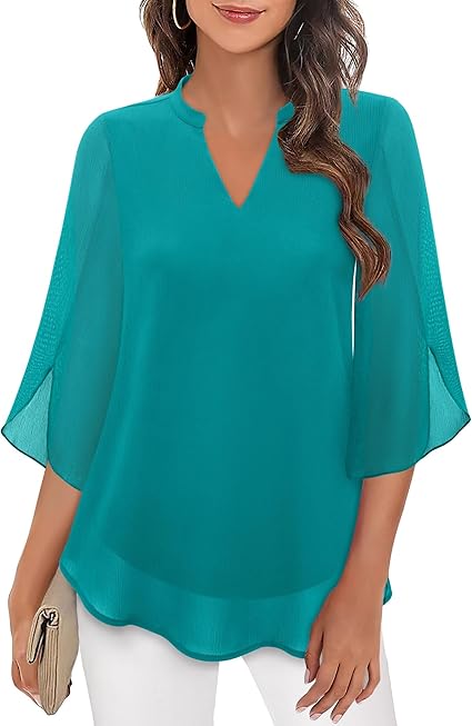 Blusa in Chiffon a Linea A