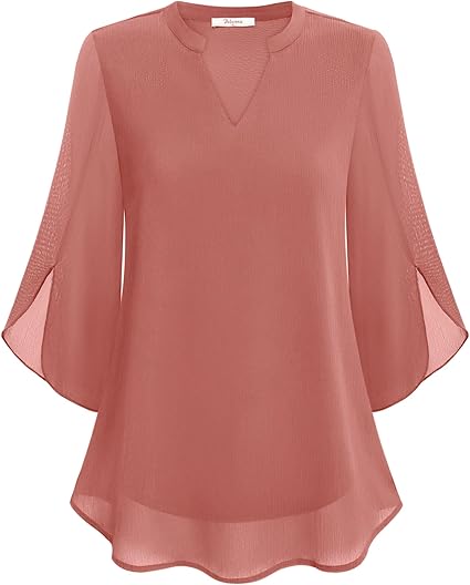 Blusa in Chiffon a Linea A