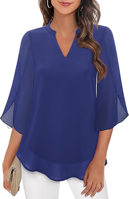 Blusa in Chiffon a Linea A