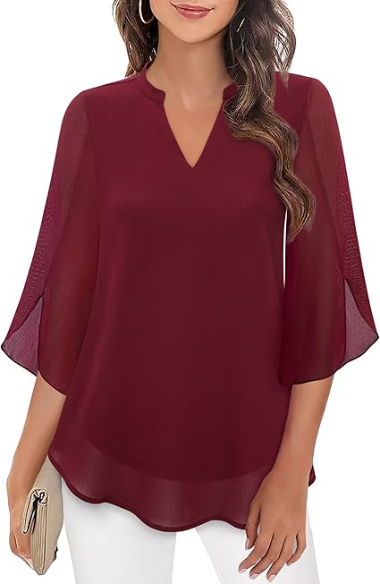 Blusa in Chiffon a Linea A