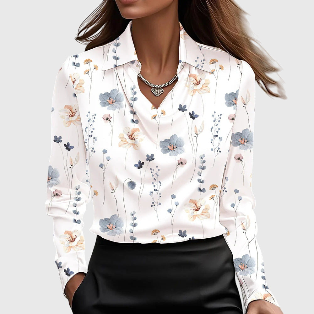 Blusa con lucentezza di lusso