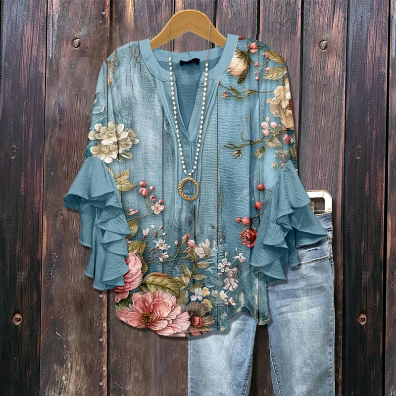 Elegante Bloemenblouse