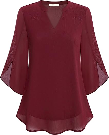 Blusa in Chiffon a Linea A