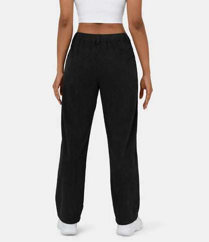 Middle Waist Urban Corduroy Broek