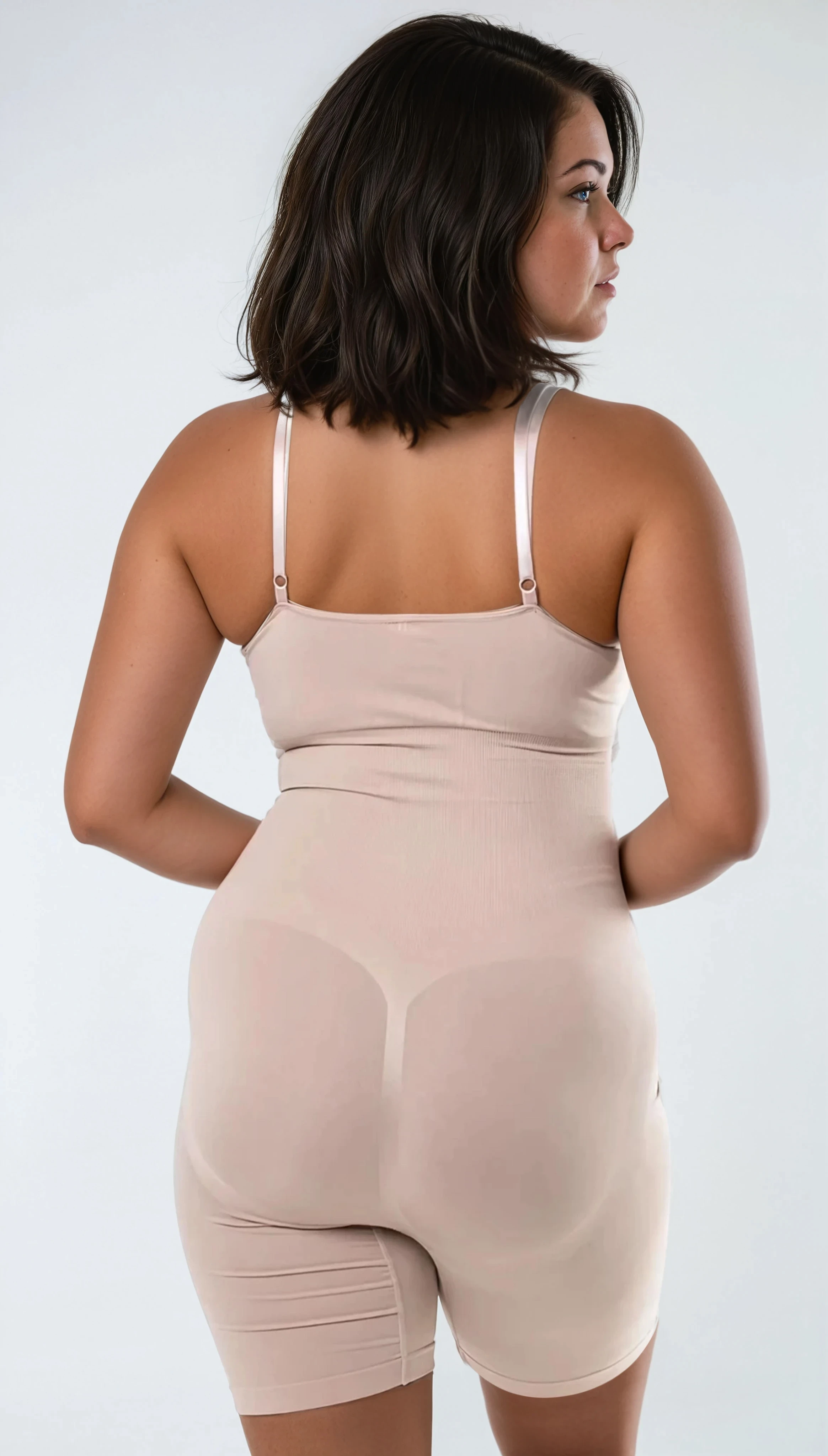 Corrigerende Bodyshort met Spaghettibandjes