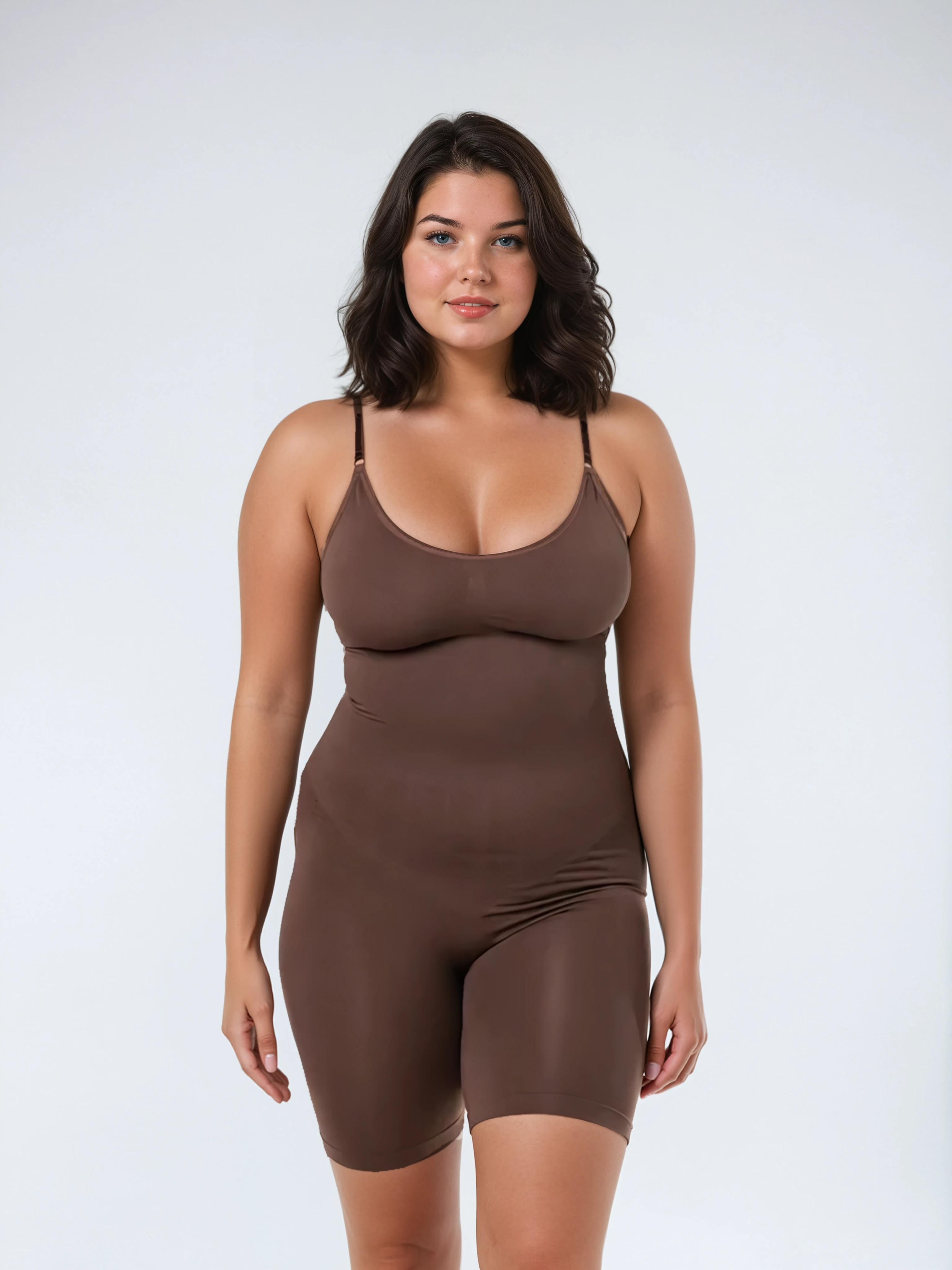 Corrigerende Bodyshort met Spaghettibandjes