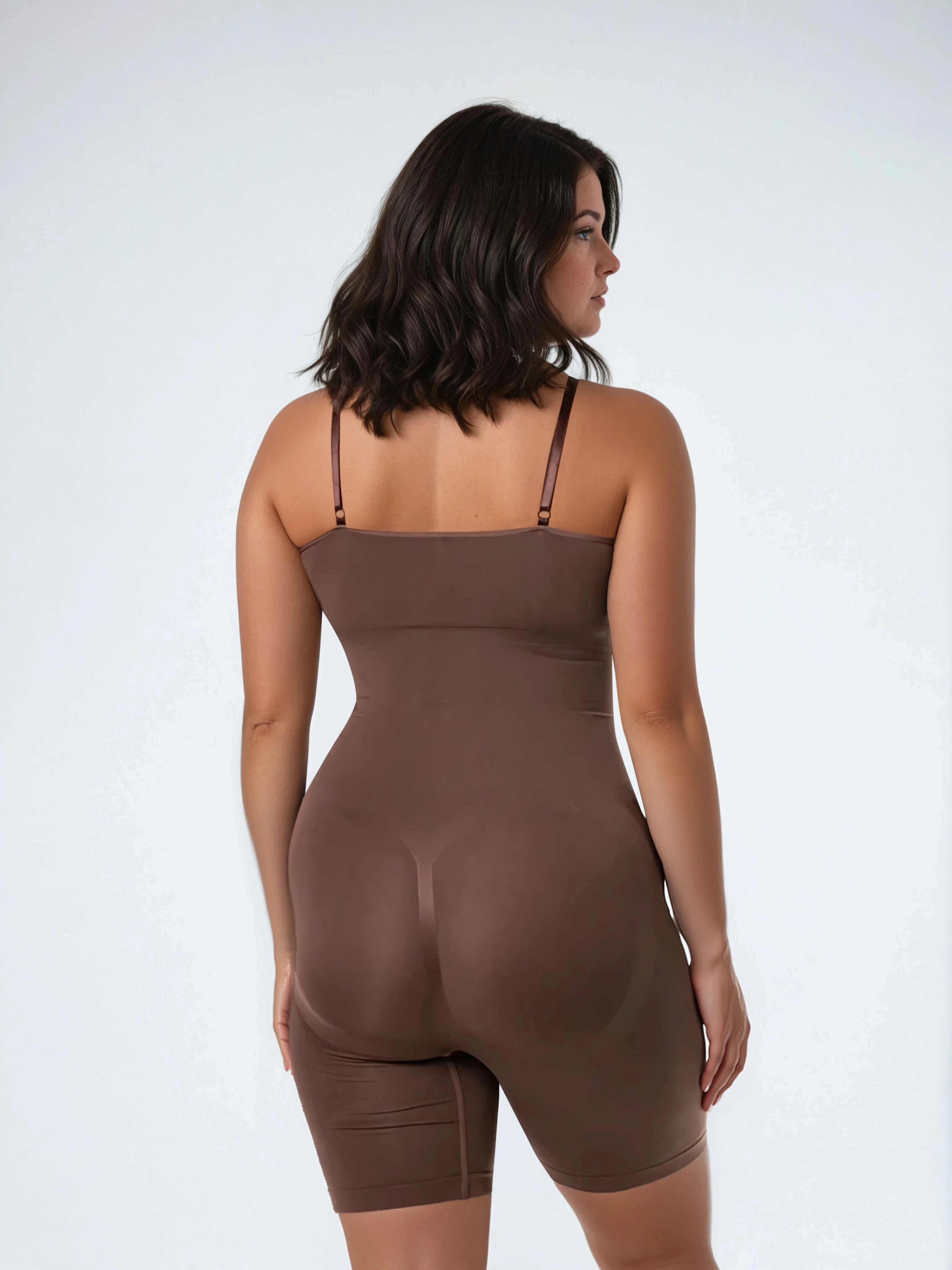 Corrigerende Bodyshort met Spaghettibandjes