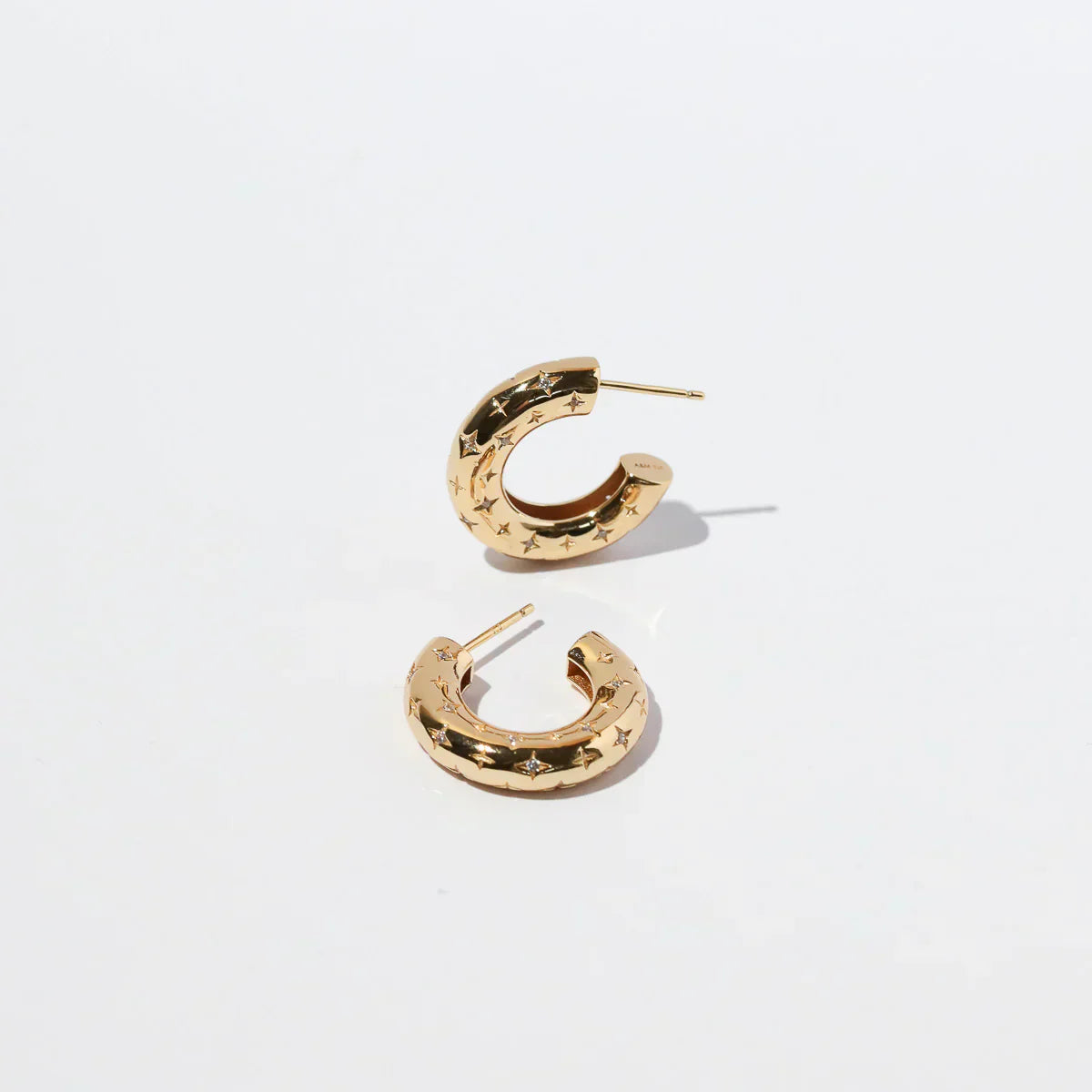 Cosmic Hoop-Oorbellen in Goud