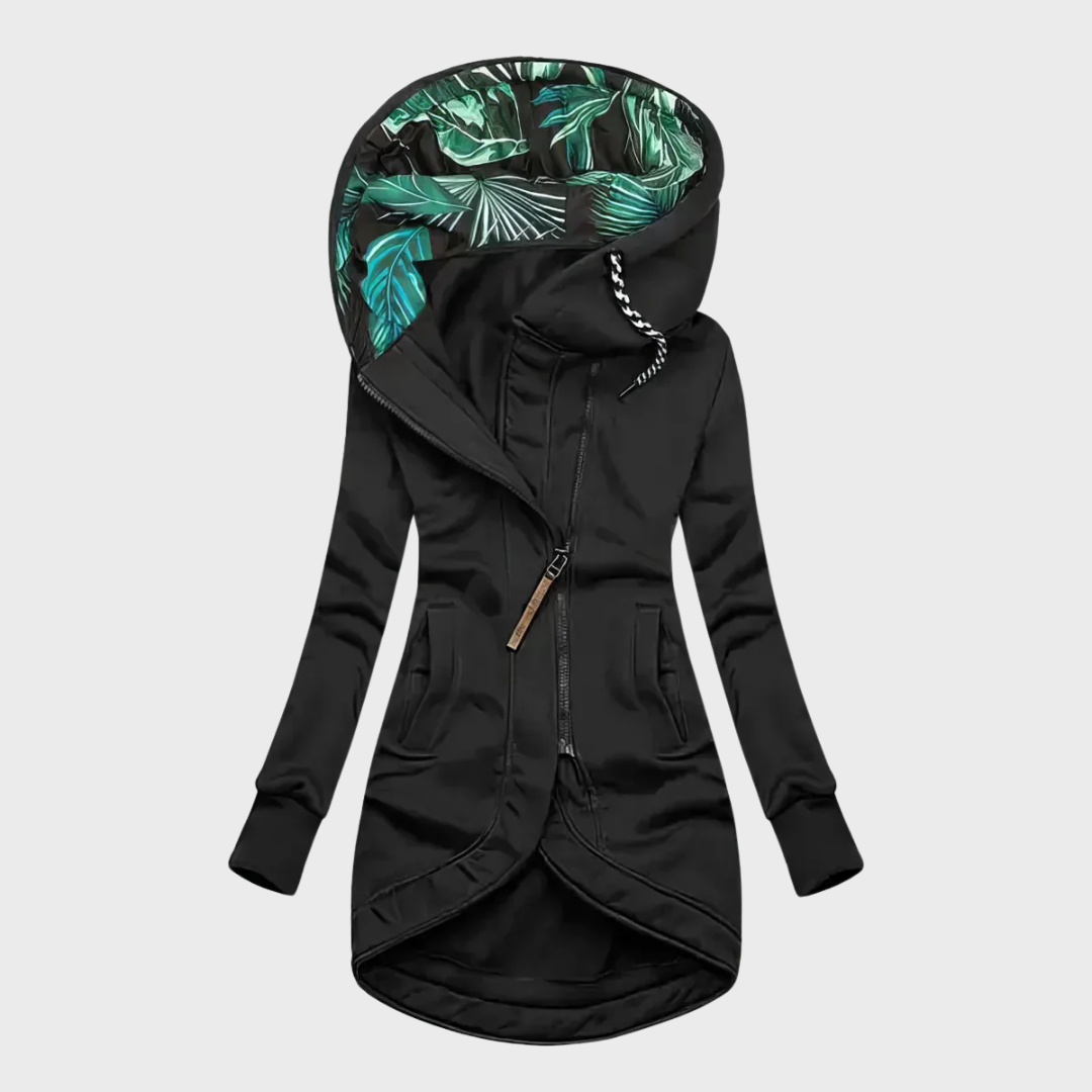 Elegante en warme winterjas met capuchon