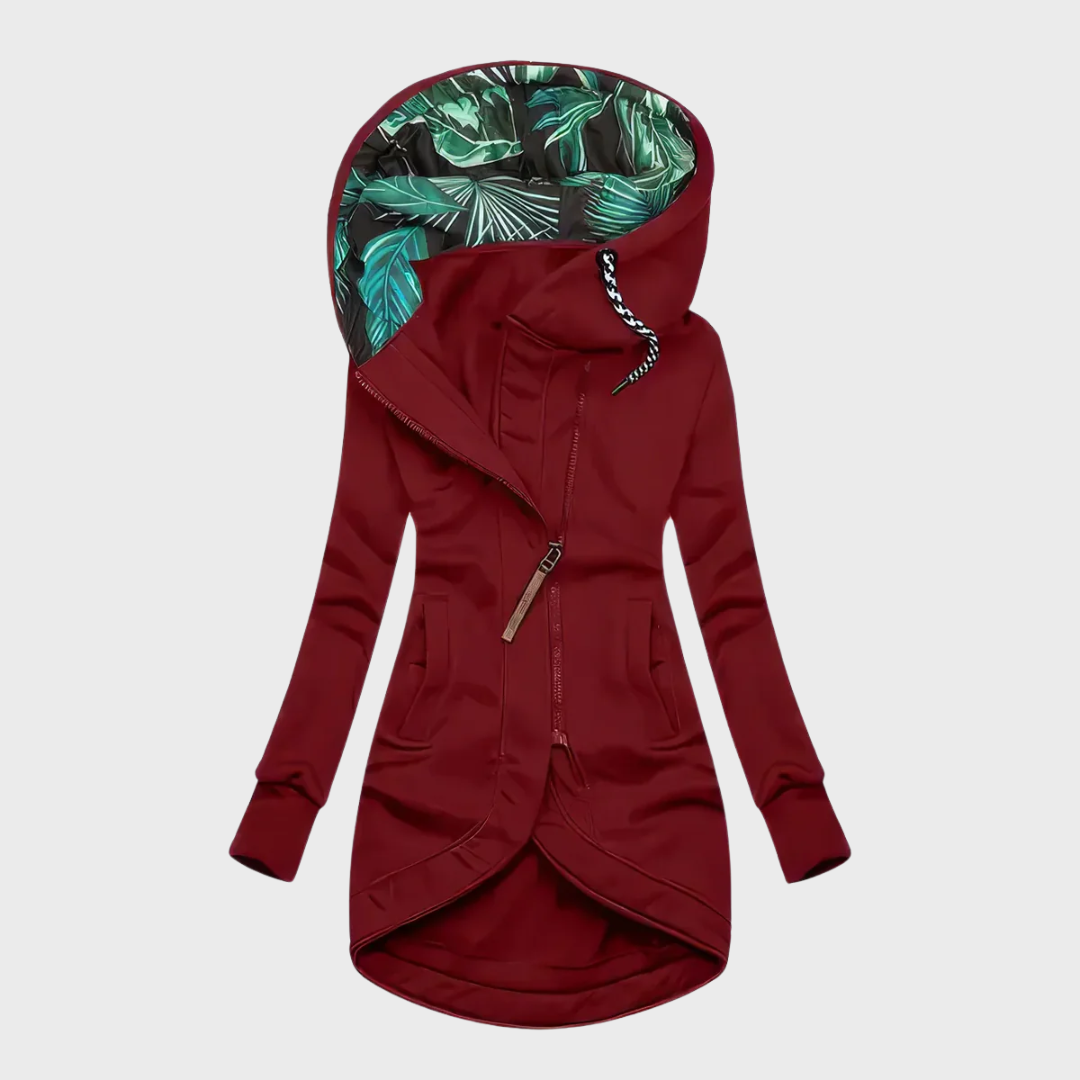 Elegante en warme winterjas met capuchon