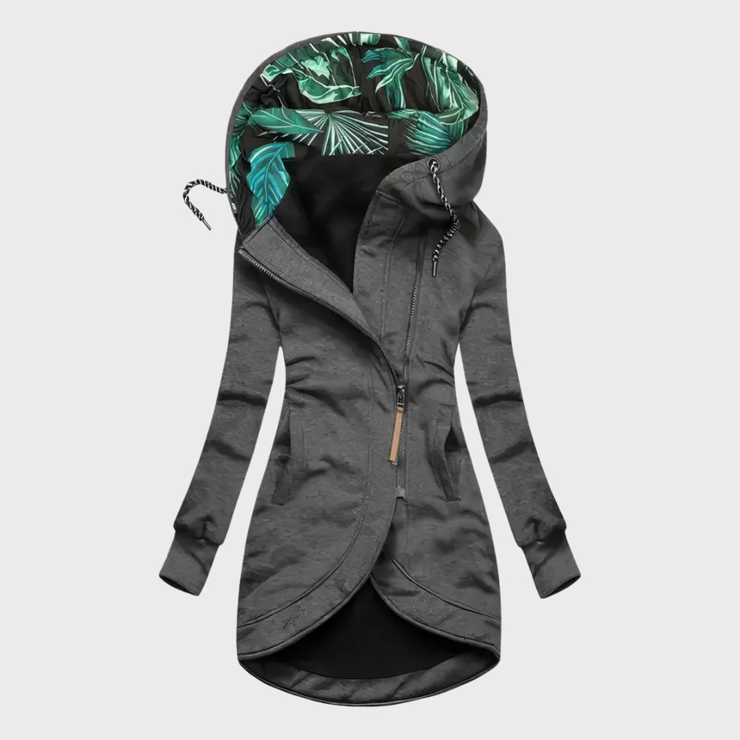 Elegante en warme winterjas met capuchon
