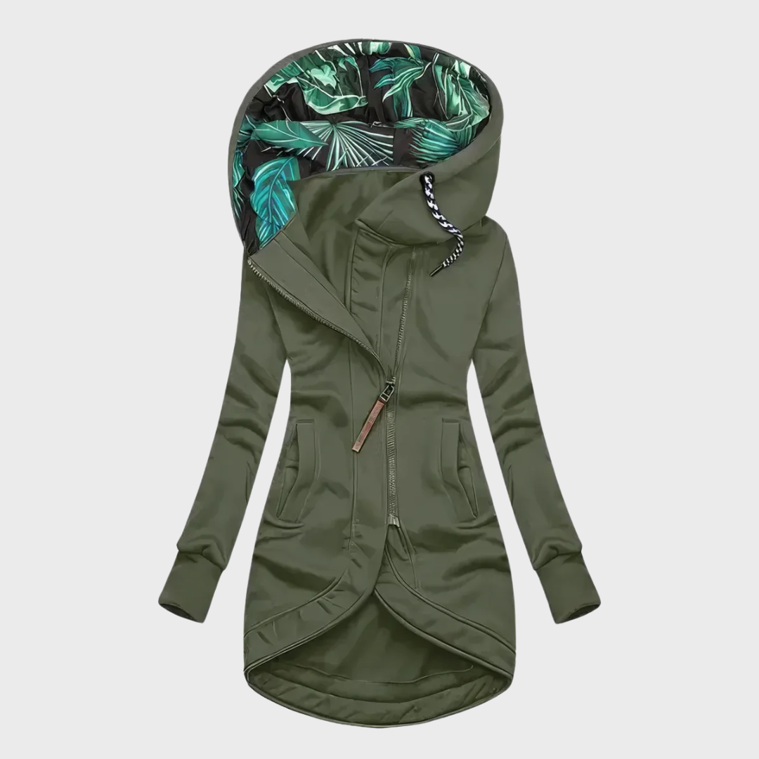 Elegante en warme winterjas met capuchon