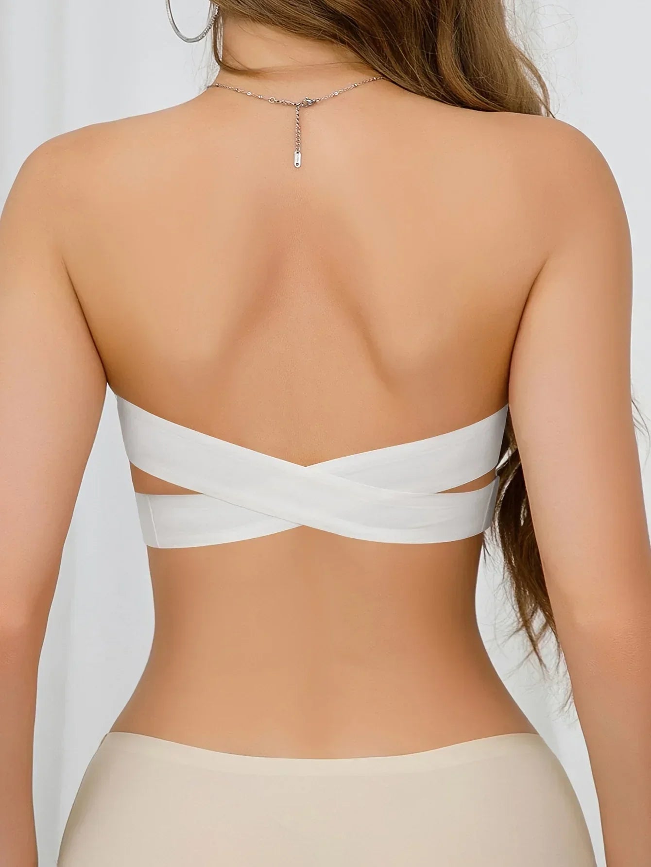 Reggiseno strapless con chiusura laterale