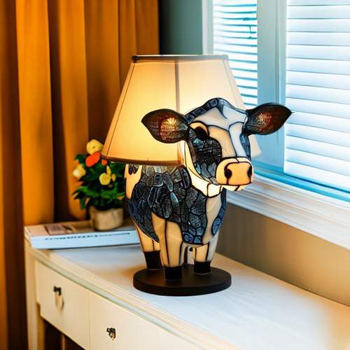 Clochette – Magische koeienlamp van gekleurd glas