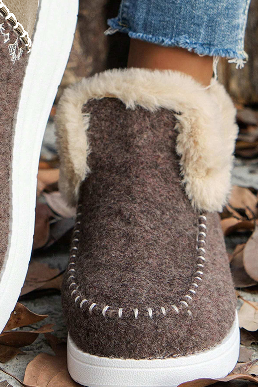 Winter Pluche Enkelboots