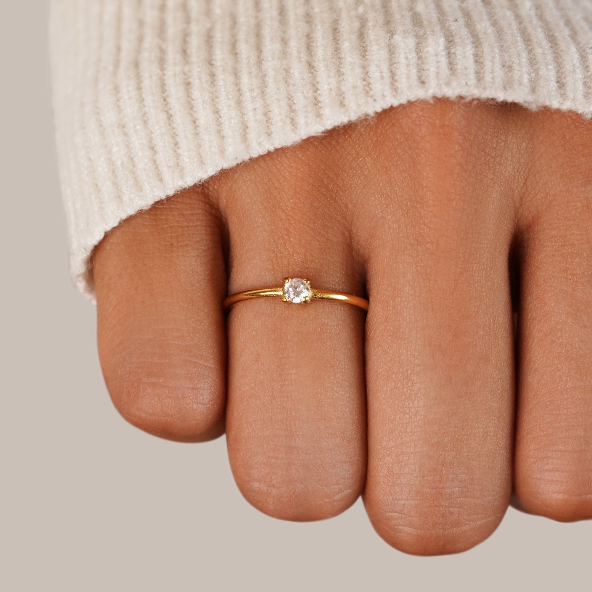 Geboorte-ringen 18K verguld