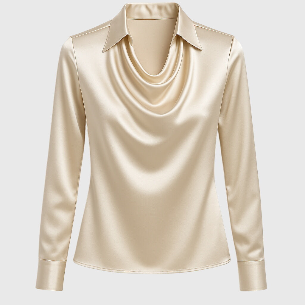 Blusa con lucentezza di lusso
