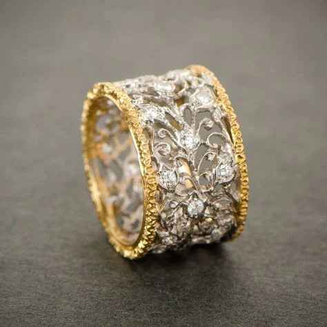 Mika - Vintage Zirkonia Eikenblad Ring