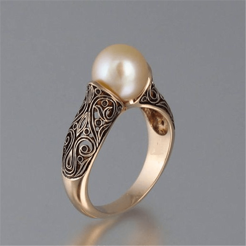 Parelglans Gouden Ring