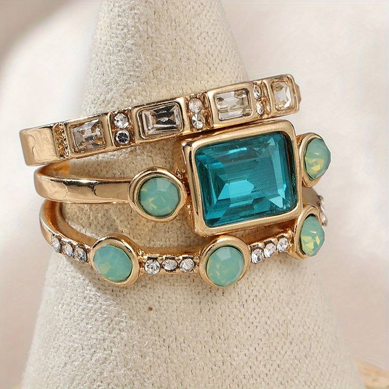 Saffierglans Ringset