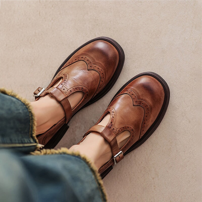 Eleganti Mary Janes in Pelle