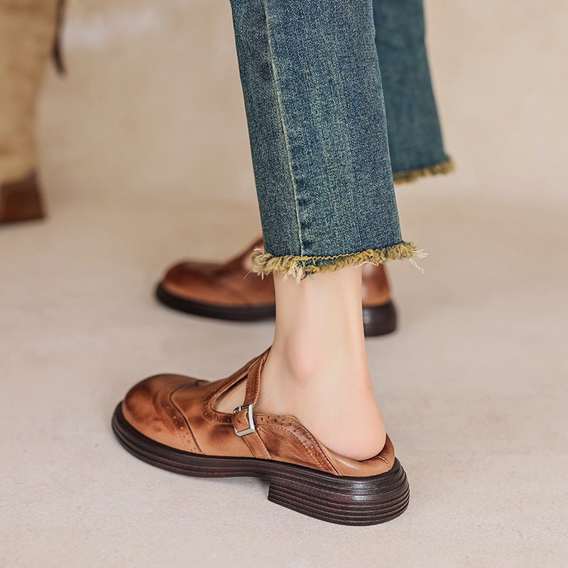 Eleganti Mary Janes in Pelle