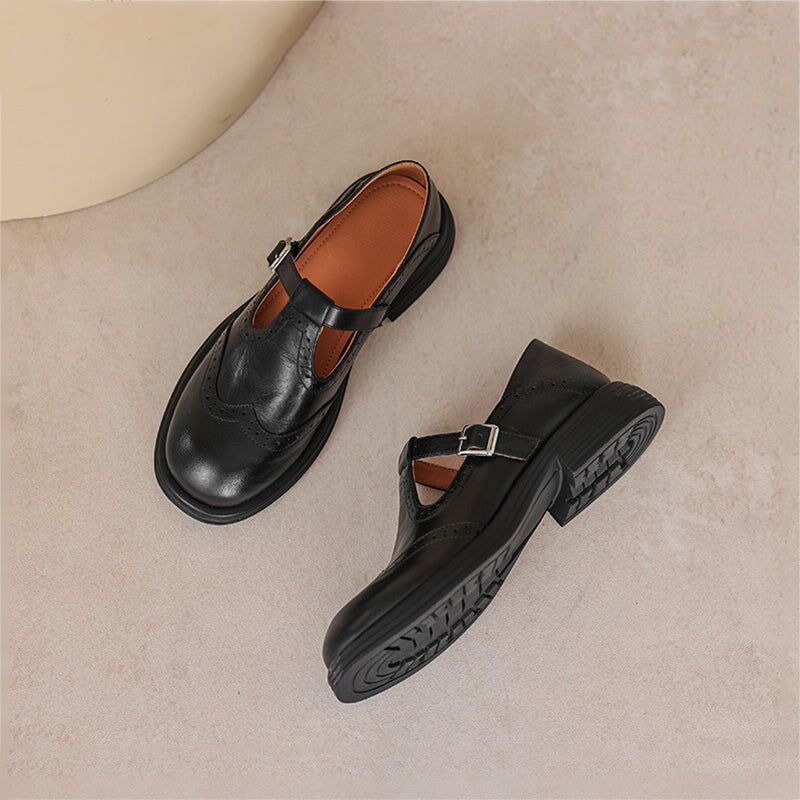 Eleganti Mary Janes in Pelle