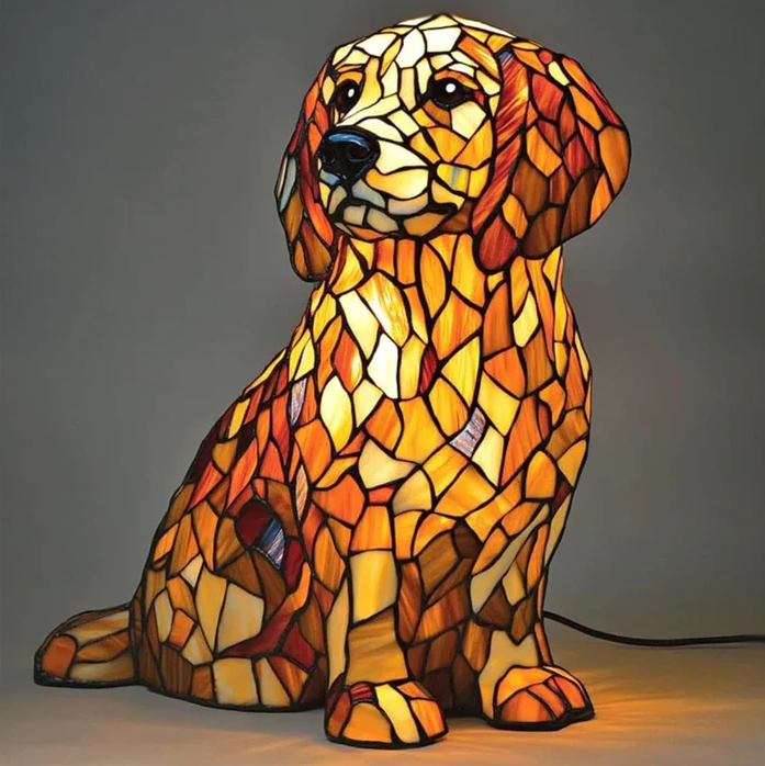 Pompom – Spirituele Golden Retriever Lamp